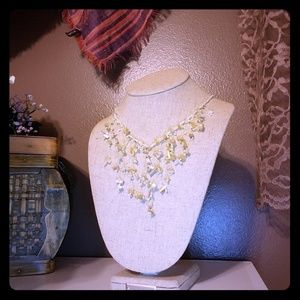 Handmade beaded statement necklace